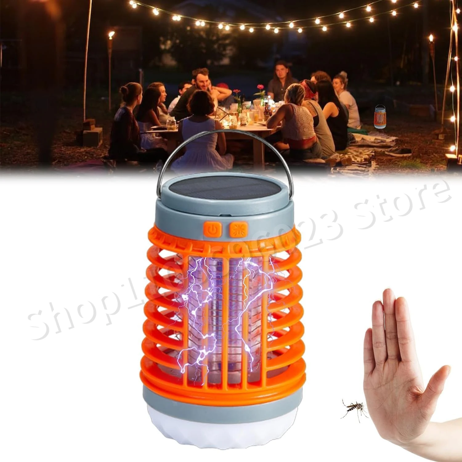 2024 Mozz Guard Mosquito Zapper, New Outdoor Waterproof Mosquito Lamp, Portable 3 in 1 Cordless Mosquito Lamp, for Picnic home