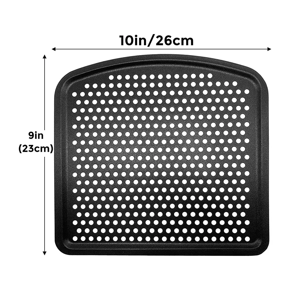 Durable Cooking Tray Kitchen 10x9 Inches 26x23 Cm Baking Pan Black High Quality For Baking Bread Cakes Air Fryer