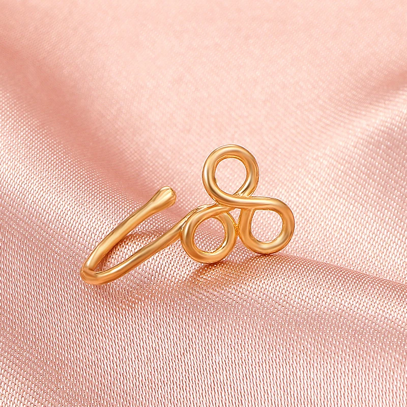 Fashion Metal Geometry Non Perforated Nose Ring AndNose Clip Earring For Women Body Jewelry Accessories Fashion Accessories