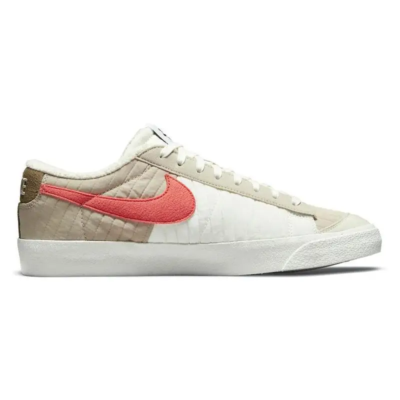 Nike-Nike Blazer 77 Low Premium Sail, Brown, Kelp, Laranja, Tênis, DD8026-100