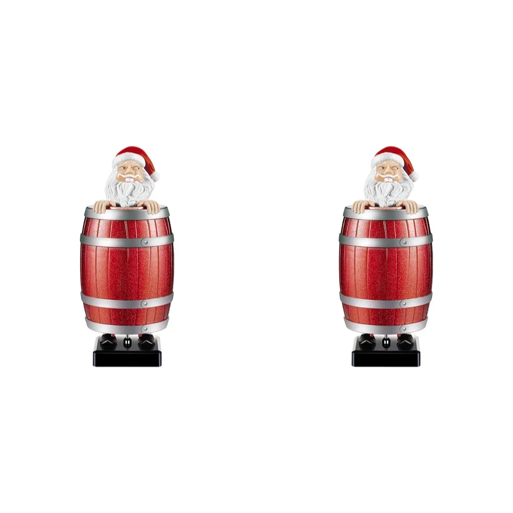 santa christmas cigarette case Funny Claus In The Wooden Barrel Box Dispenser Pop Up Or Party CHUBEI Funny Cigarette Holder, Santa