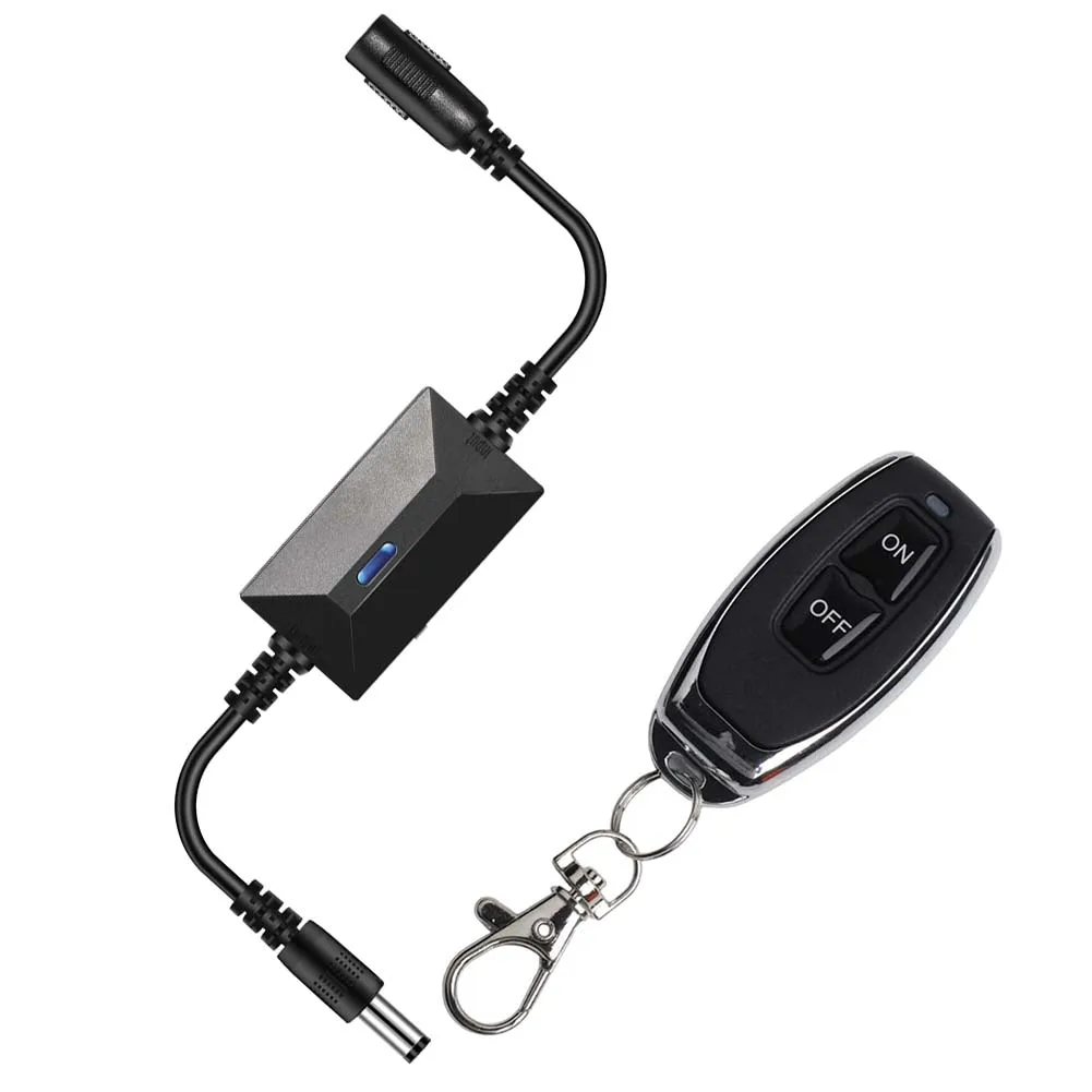 

230*26*16mm DC Power Switch 433MHz Receiver 2A Max Current 3.6V To 24V Input 50m Transmission Distance For Fans
