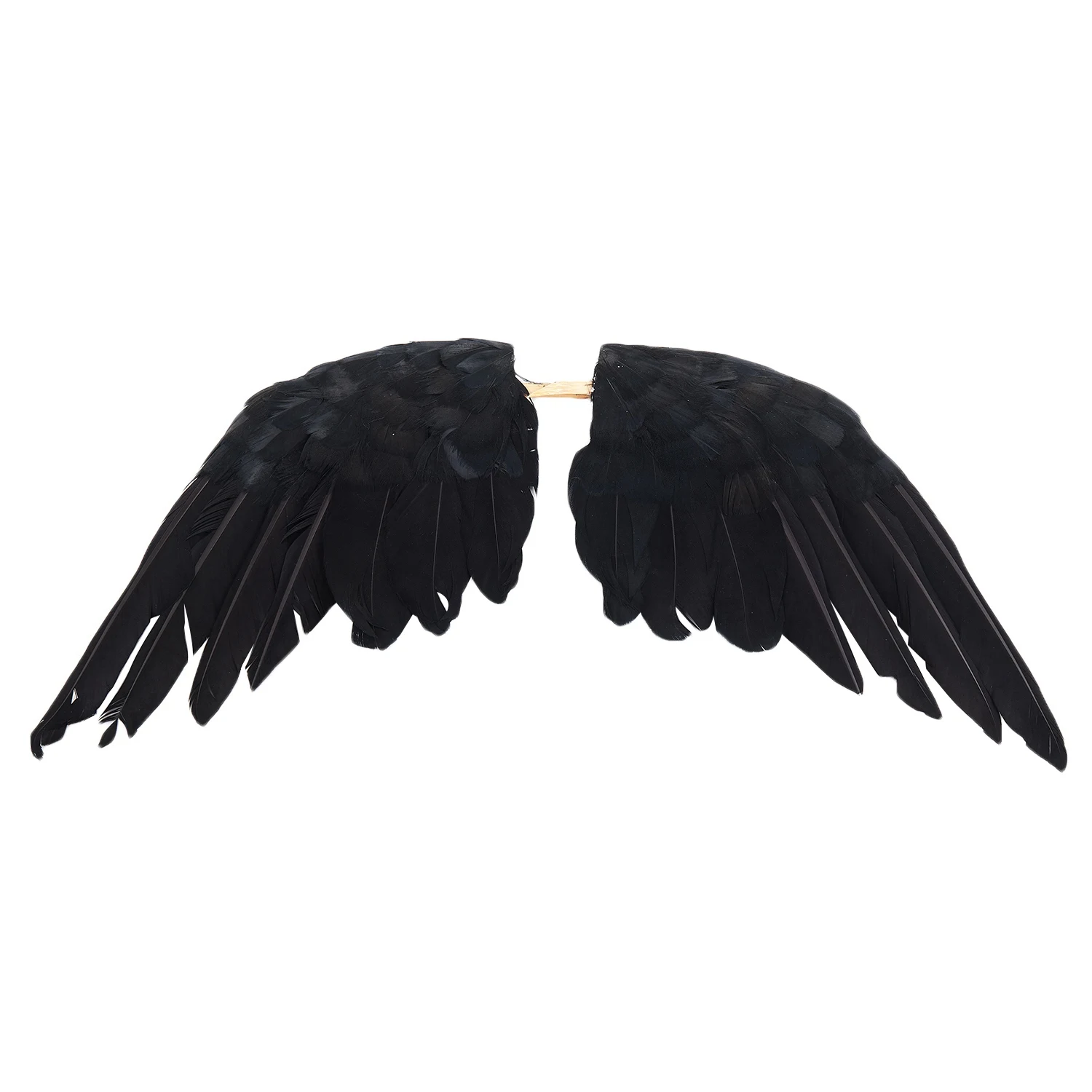 Halloween prop feathers Crow bird large 25x40cm spreading wings Black Crow toy model toy,Performance prop