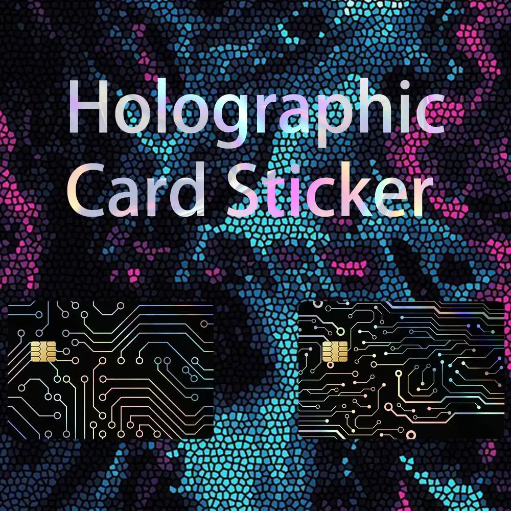

Printed Circuit Board Cool Laser Holographic No Fade Credit Bank Debit Card Skin Sticker Film