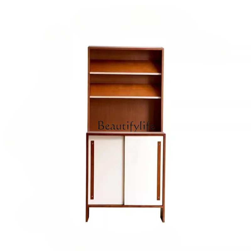 

Medieval style dining side module combination cabinet, living room small apartment against the wall storage cabinet