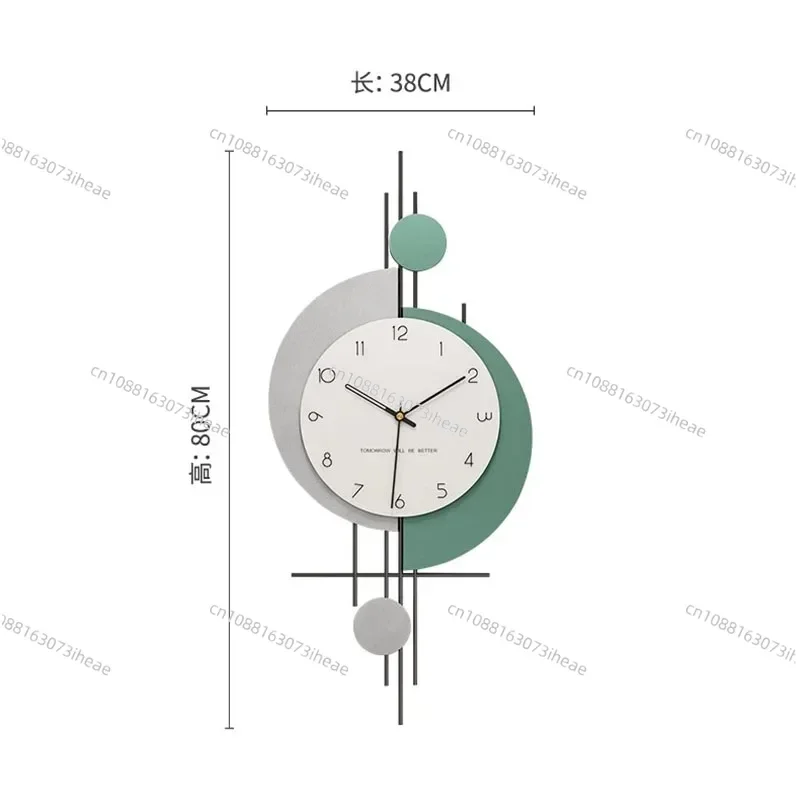 Design Unique Wall Clock Minimalism Creative No Sound European Watch Long New User Bonus Aesthetic Reloj