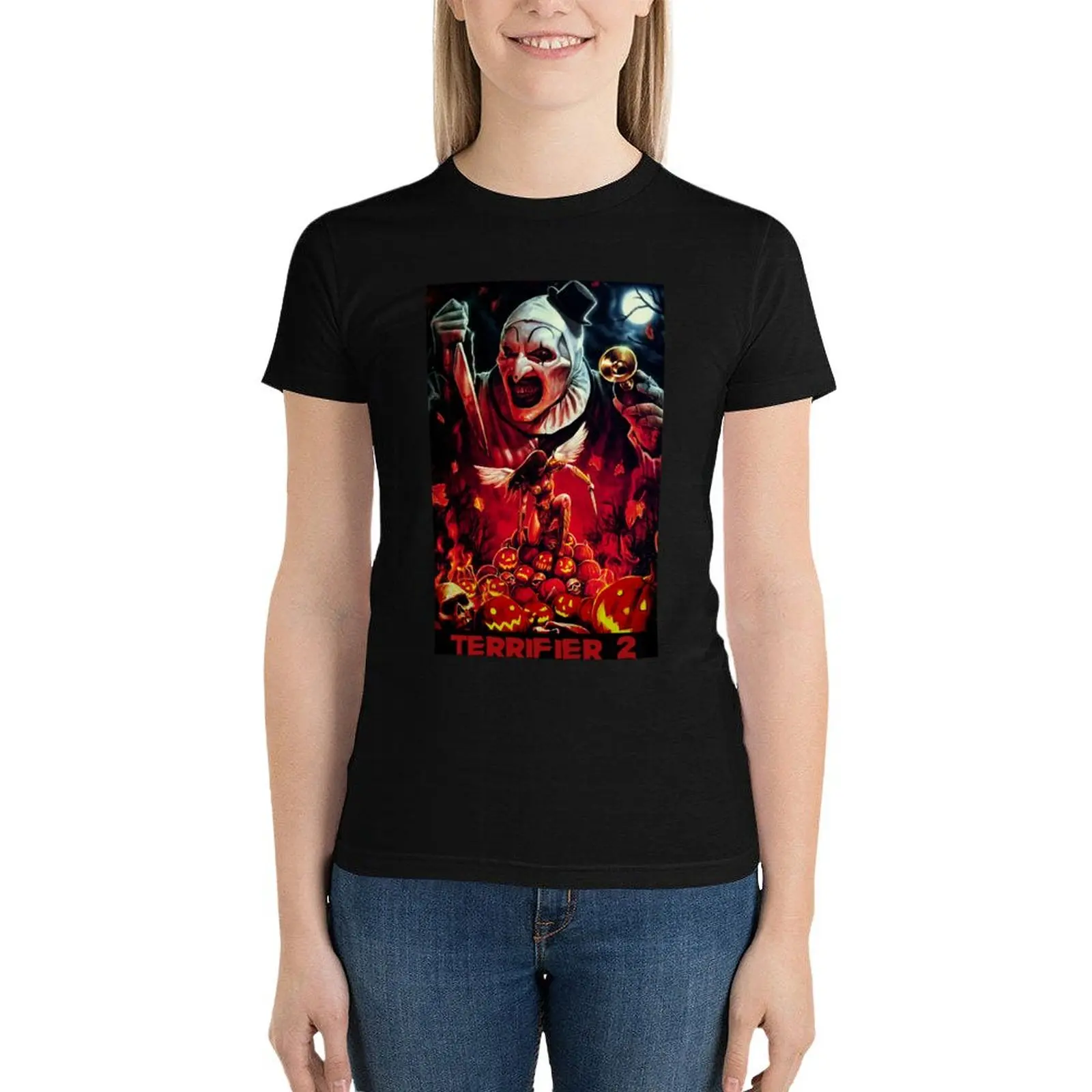 Day Gift Terrifier Movie Poster Horror Cool Gifts T-Shirt tops summer tops graphics t-shirt dress for Women plus size sexy