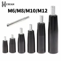 M6/M8/M10/M12 Revolving Handwheel Machine Handle Male Threaded Stem for Milling Grinding Machine Lathe Thumb Screws Handle Knobs