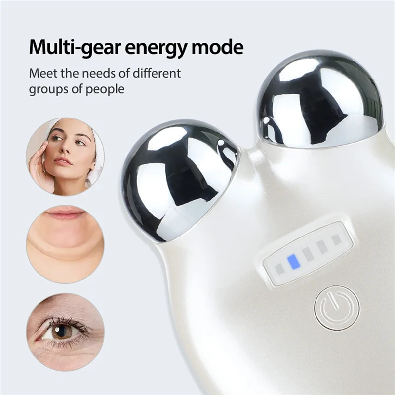TCF-Face Roller Massager เครื่องยกกระชับใบหน้า 3D ลูกกลิ้งนวดหน้าต่อต้านริ้วรอยกระชับผิวฟื้นฟูผิวการดูแลผิว