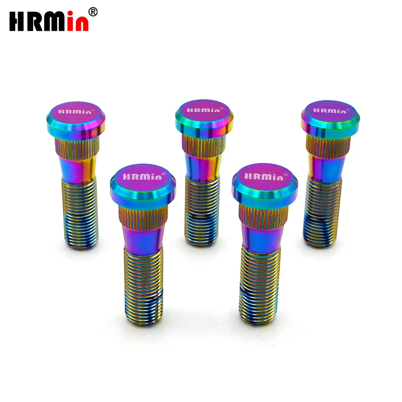 

HRMin Racing Высокое качество Gr.5 Титановая шпилька для колес автомобиля Титановый винт M12X1,25*55 мм для Nissan,Subaru, Greatwall,Suzuki и т. д.