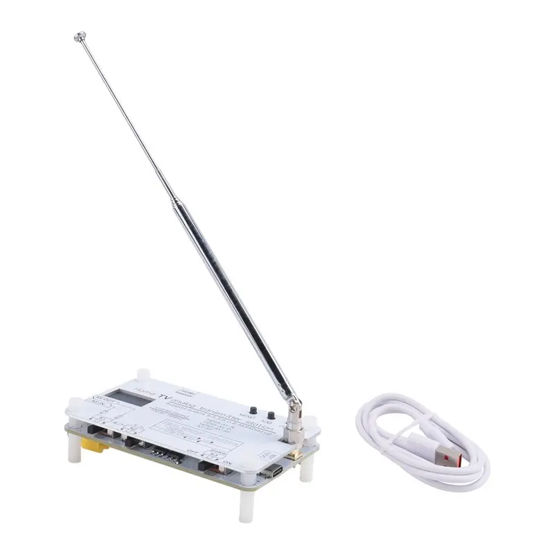 JABS-3X White Analog TV Signal Transmitter Home Analog TV Transmitter With OLED Display For Global Tvs