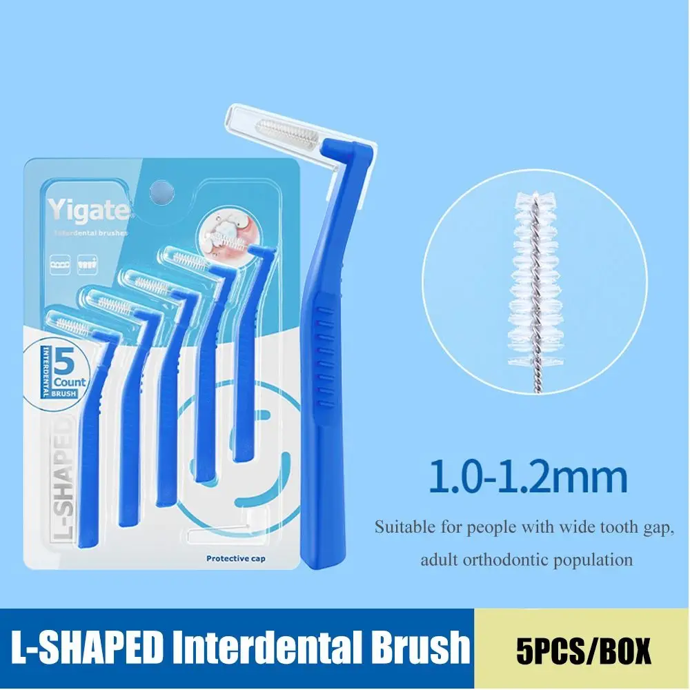 10pcs Orthodontics Braces Interdental Brush Healthy Dental Brackets Clean Between Teeth Mini Toothbrush L Shape Dental Floss