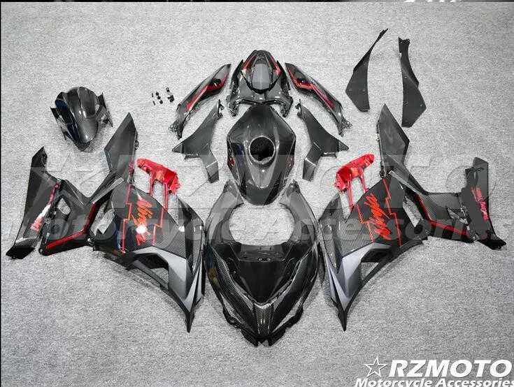 

Water Transfer Carbon Fiber Lacquered Motorcycle Fairing Parts For Kawasaki Ninja 400 2019 2020 2021 All Sorts 0f Color No.2870