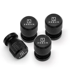 4pcs Aluminum Car Wheel Tire Valve Cap Covers For ZEEKR 001 009 ZEEKR X 2022 2023 2024 tire valve caps Car Accessories