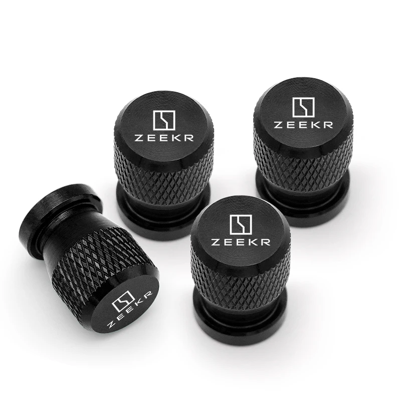 4pcs Aluminum Car Wheel Tire Valve Cap Covers For ZEEKR 001 009 ZEEKR X 2022 2023 2024 tire valve caps Car Accessories