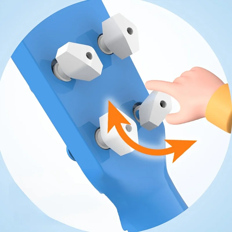 Portátil mini animal dos desenhos animados crianças ukulele brinquedo guitarra instrumento educativo para meninos e meninas diversão festa presente de aniversário