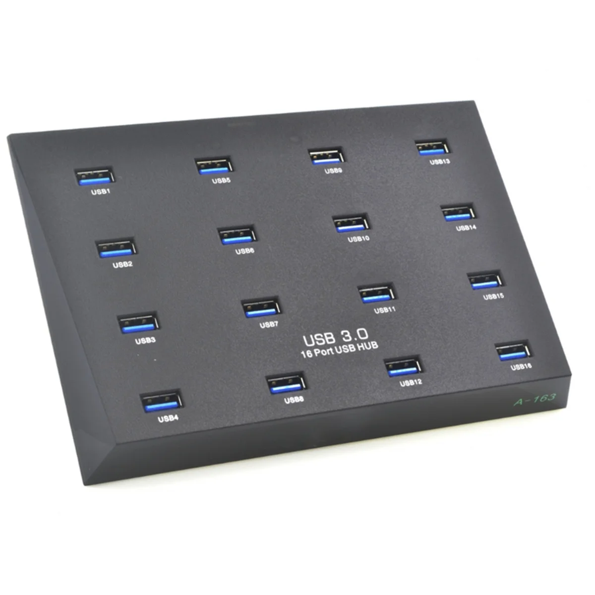 T36C A-163 25W Powered Super Data Speed 5Gbps 16 Ports USB3.0 Duplicator Hub USB Flash Driver Copier EU PLUG