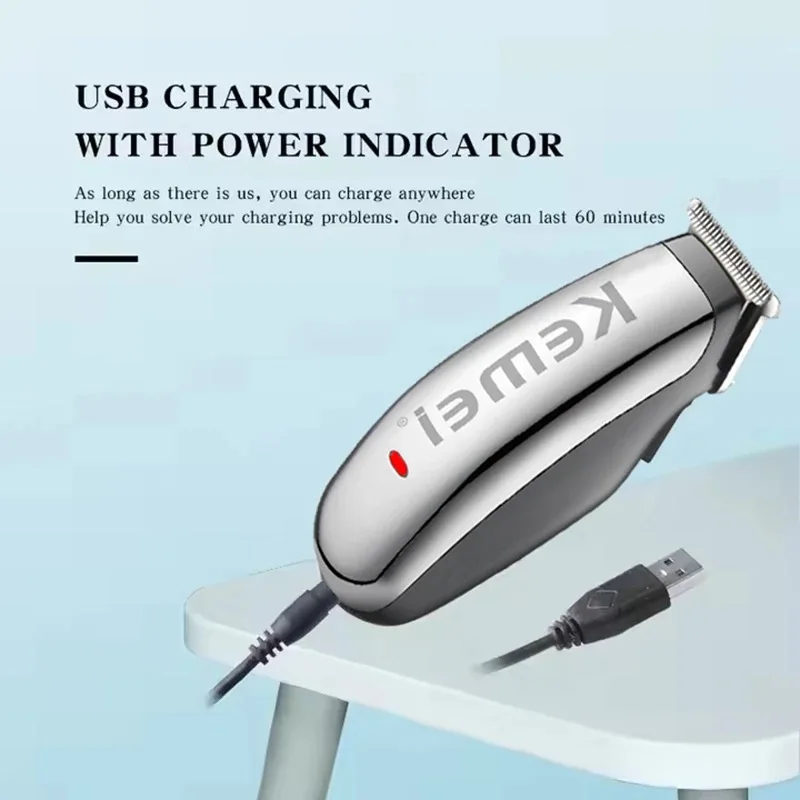 Kemei Mini tondeuse à cheveux électrique hommes tondeuses à cheveux/barbe Portable voyage coupe de cheveux Machine Rechargeable sculpture tondeuse KM-666C