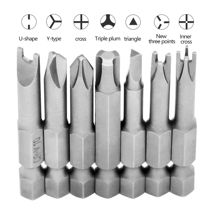 4/5/7/13PCs Speziell geformte Schraubendreher-Bits Schlitz Phillips Dreieck Magnetische Charge Kopf Innere Kreuz drei Punkte Schraubendreher – Detail 4