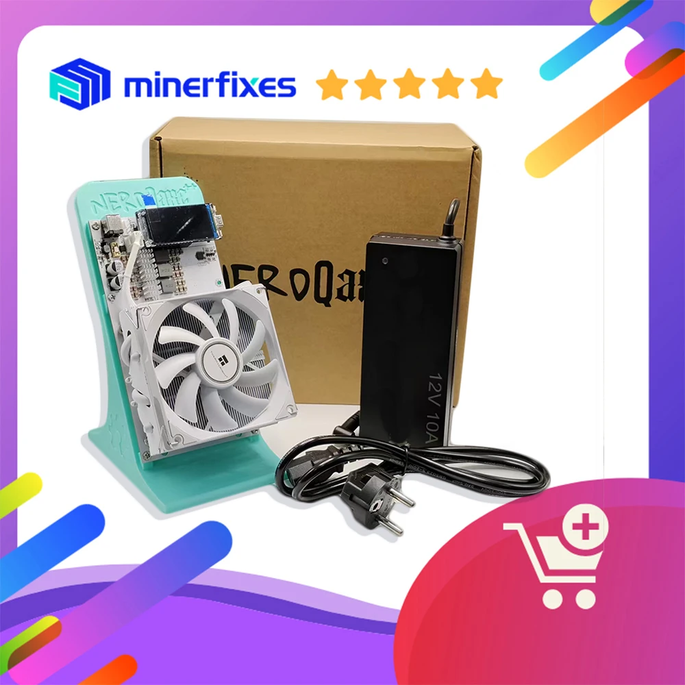 

Fast Shipping Bitcoin Mining Machine Bitaxe Nerdqaxe 4.8 Crypto Miner 4.8T/S BTC Bitcoin Miners Wih Eu PSU for Btc Miner