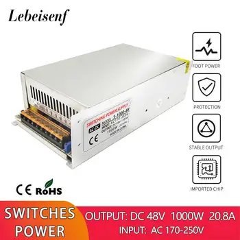 48V 1000W 20.8A high power switching power supply 170-250V AC to DC 48V transformer converter communication driver adapter SMPS