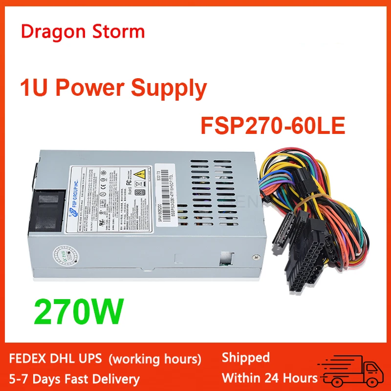 ขายร้อน FSP270-60LE 270w 20pin + 4pin แหล่งจ่ายไฟคอมพิวเตอร์เดสก์ท็อปลงทะเบียนเงินสด 1U 220V NAS Low-power อุปกรณ์พัดลมเงียบ