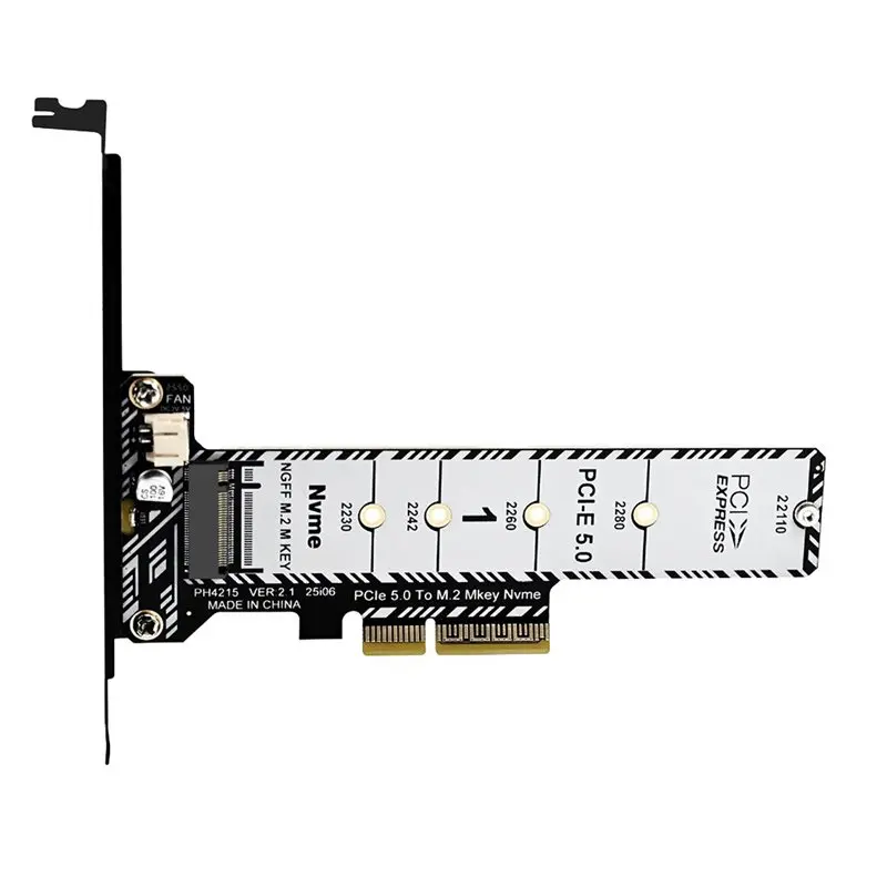 Well Made-M. 2 Nvme SSD To Pcie X4 Expansion Card Adapter For 2230 2242 2260 2280 22110 Pcie 5.0 Full-Height Bracket PH4215L