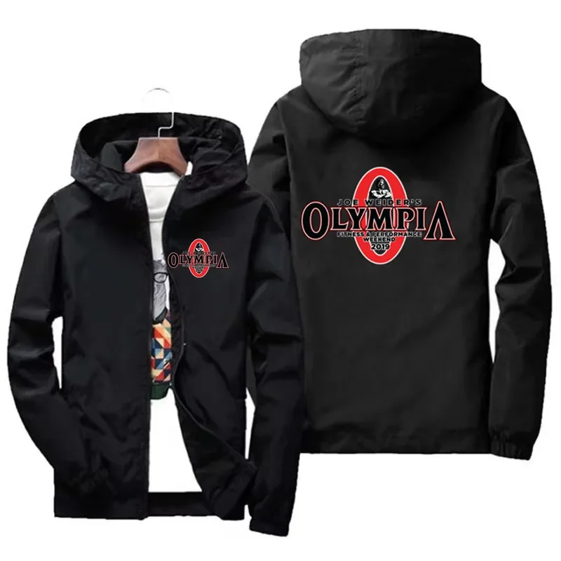 Autumn OLYMPIA Gyms Hip Hop Jackets Coats Mens Streetwear Men Women Thin Jacket Hiking Fishing Waterproof Windbreaker Clothing