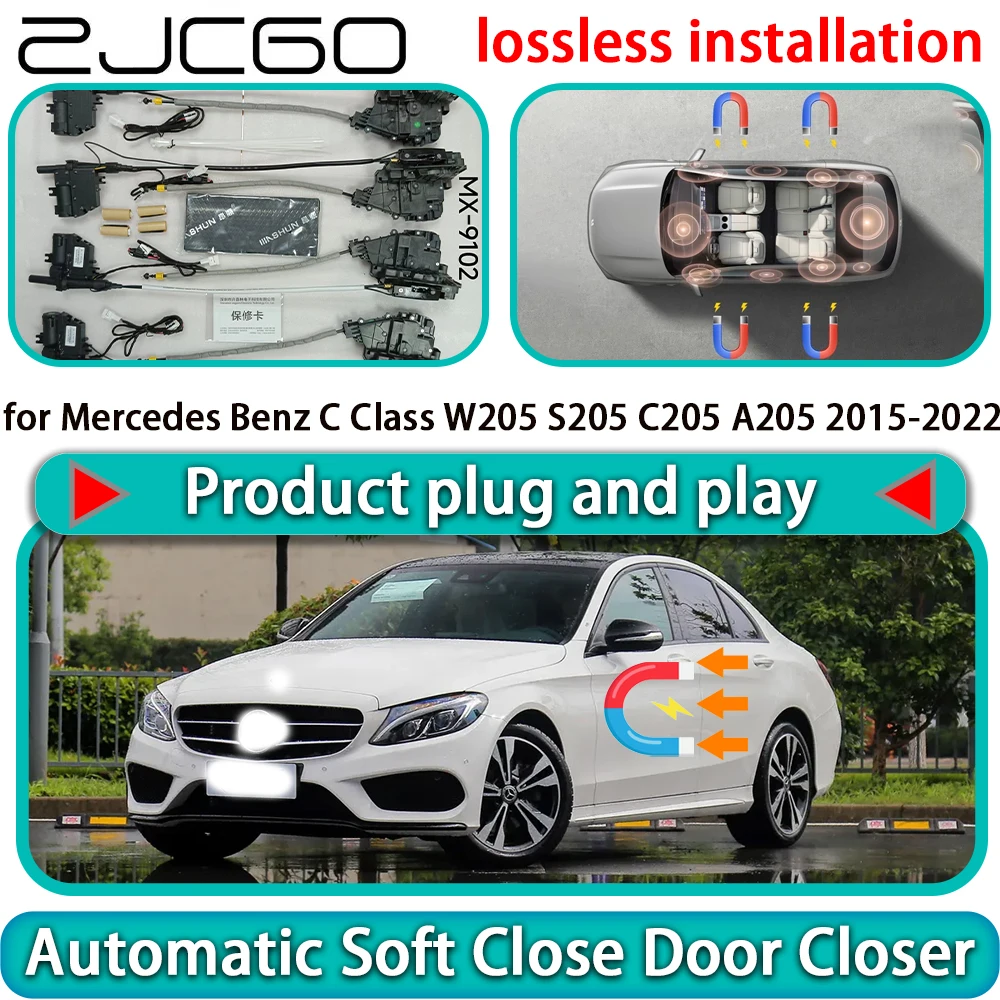

for Mercedes Benz C Class W205 S205 C205 A205 2015-2022 Auto Pull Soft Close Door Kit Power Latch Door Catch Soft Closing Assist