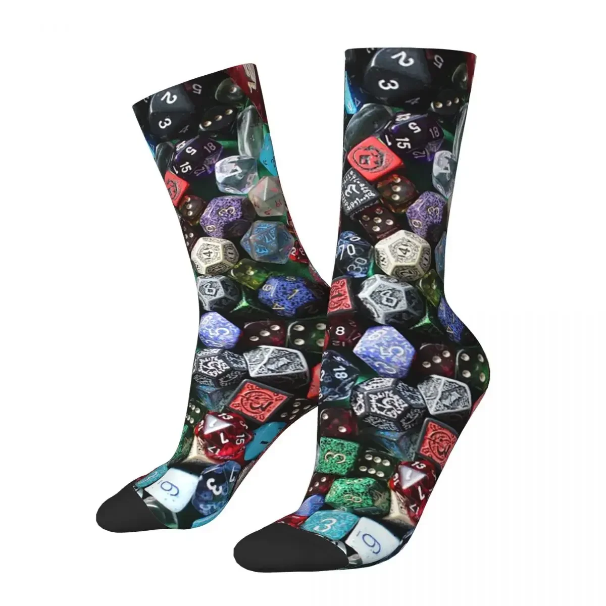 Dice Socks Harajuku High Quality Stockings All Season Long Socks Accessories for Man's Woman's Gifts