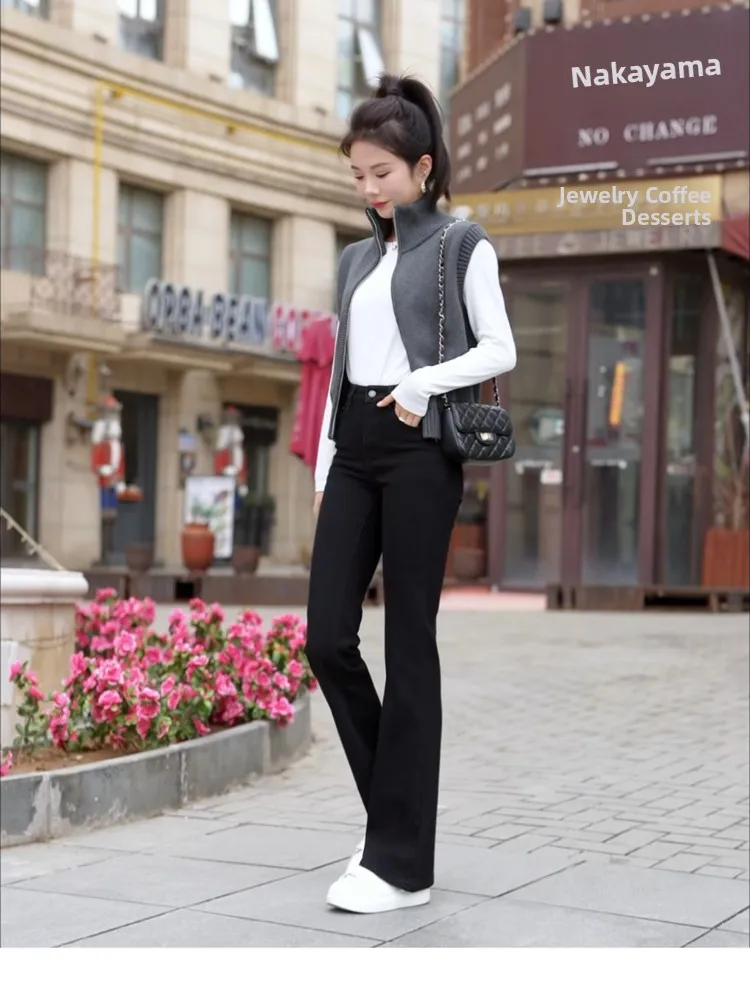 

00, вязаный жилет из чистой шерсти, женский круглый жилет Ne Svel, теплый кардиган, мягкий шерстяной свитер, осень-зима, новинка...