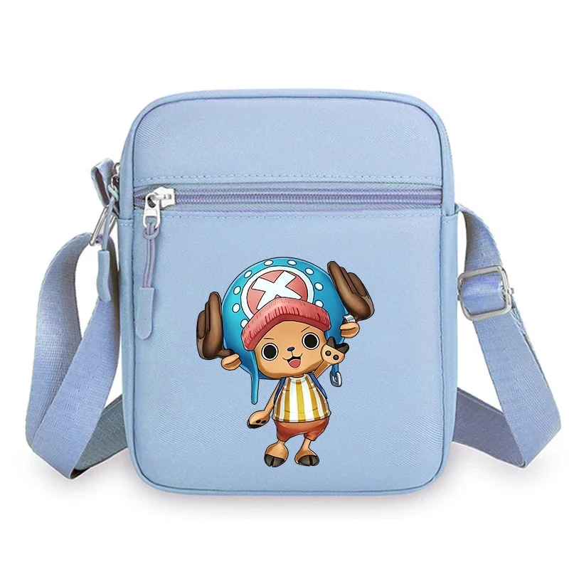 Nuove borse a tracolla con figure di anime dei cartoni animati di un pezzo Rufy Borsa a tracolla cool alla moda di grande capacità Borsa Oxford portatile da esterno