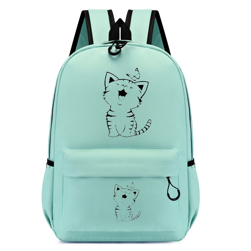 

Children Bagpack Cute Cartoon Cat Backpack Kindergarten Schoolbag Kids Chibi Bookbag Girl Travel Bagpack Student School Backpack