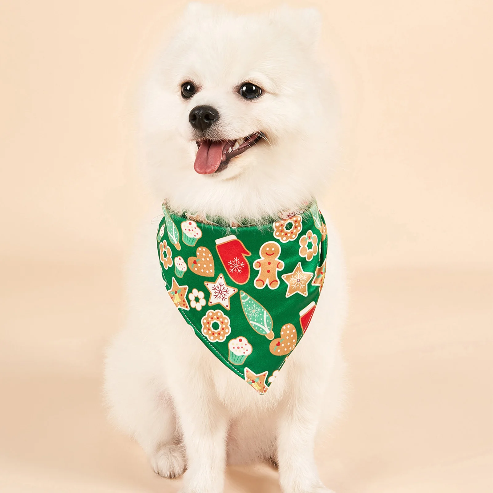 Bandanas de Navidad para perro, bufanda de Papá Noel para mascotas, Bandana de vacaciones para perros pequeños y medianos, vendaje Triangular para cachorros