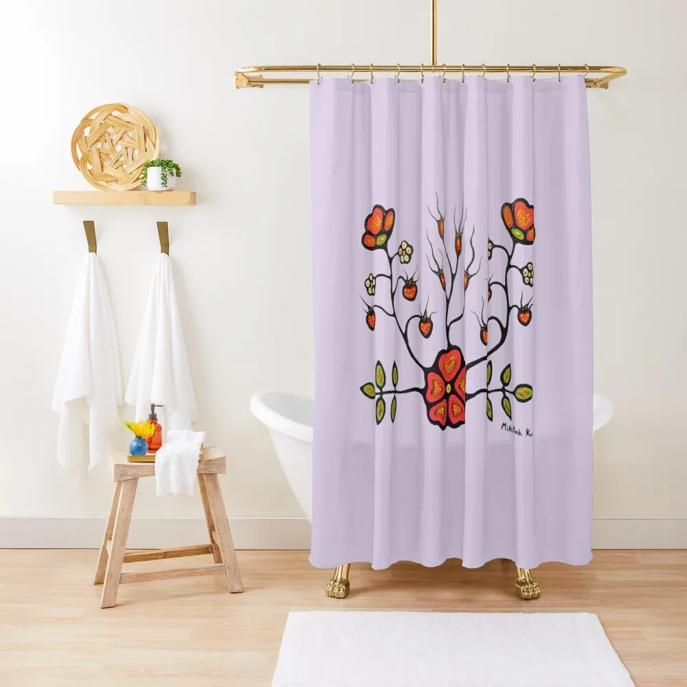 

Wild roses and strawberries Shower Curtain Luxury Bathroom For Bathroom Anime Bathroom And Shower Products Curtain