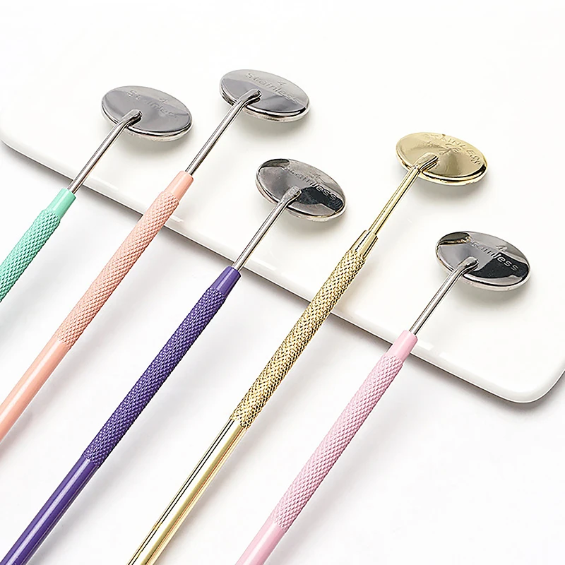 Dental Mirror Stainless Steel Reusable Multicolour Oral Mirrors Dentist Tools Oral Hygiene Care Tool Material