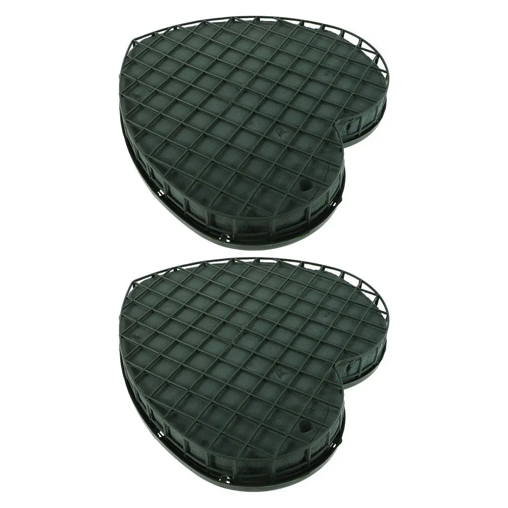 

2Pcs Heart-Shaped Wedding Car Floral Mud Base Suction Cup for Flower Arrangements Romantic Bridal Decorations Valentine Car