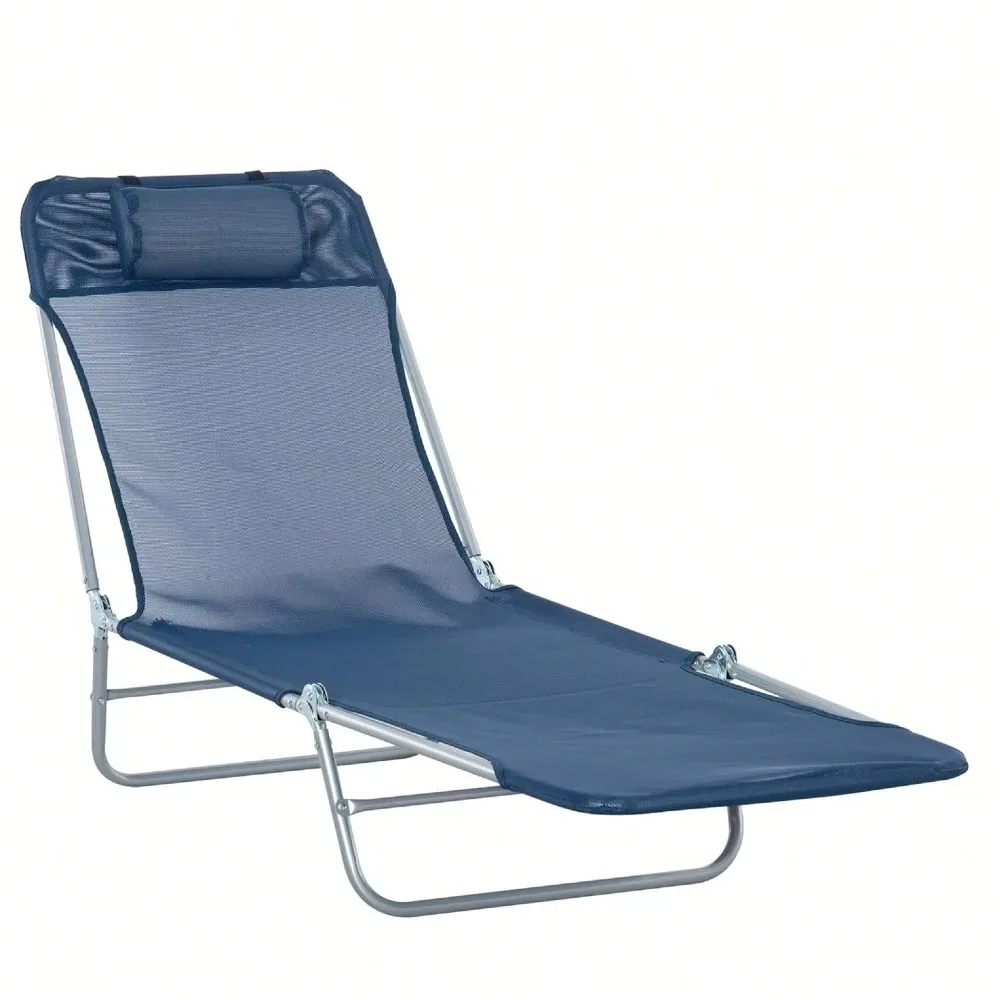 

Складное кресло-шезлонг, шезлонг для загара у бассейна, уличное кресло-шезлонг с откидной спинкой, дышащее сетчатое сиденье