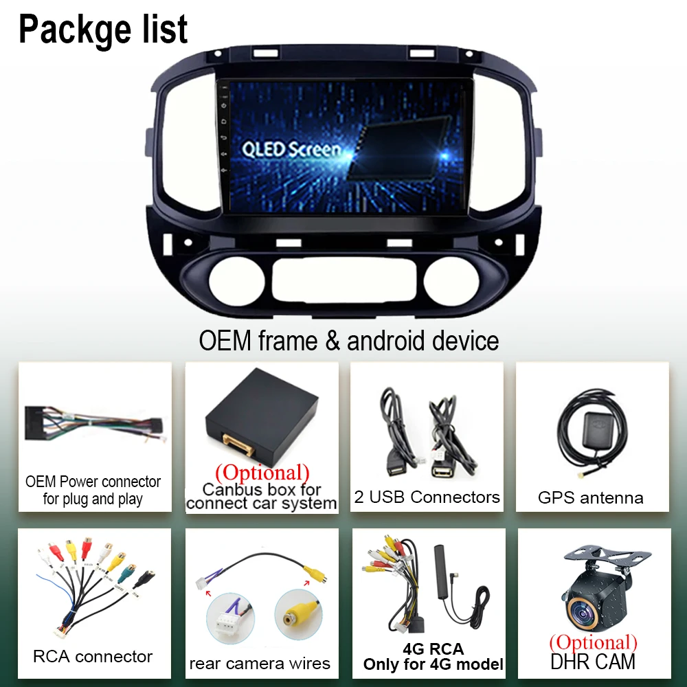 7862 mobil CPU Android 13 untuk Chevrolet Colorado Sierra GMC 2014 - 2018 Radio otomatis GPS Bluetooth NO 2Din DVD DSP QLED IPS WIFI BT