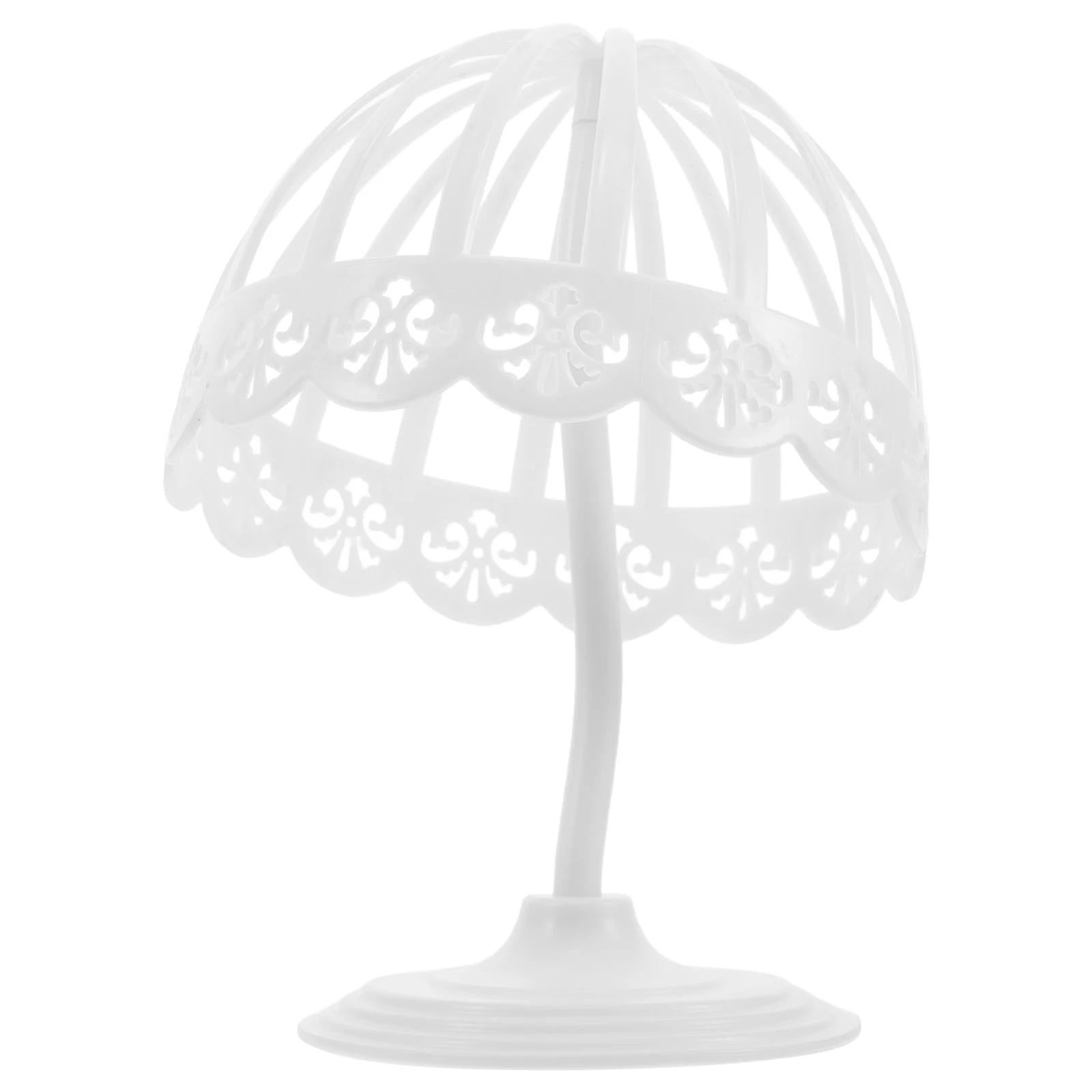 

Hat Holder For Baseball Caps Stand Children's Rack Plastic Dome Display Stands White