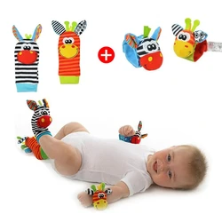 0 ~ 24 Maanden Baby Rammelt Zacht Knuffels Voet Pols Rammelaar Set Cartoon Pasgeboren Ontwikkeling Educatief Speelgoed Voor Kinderen