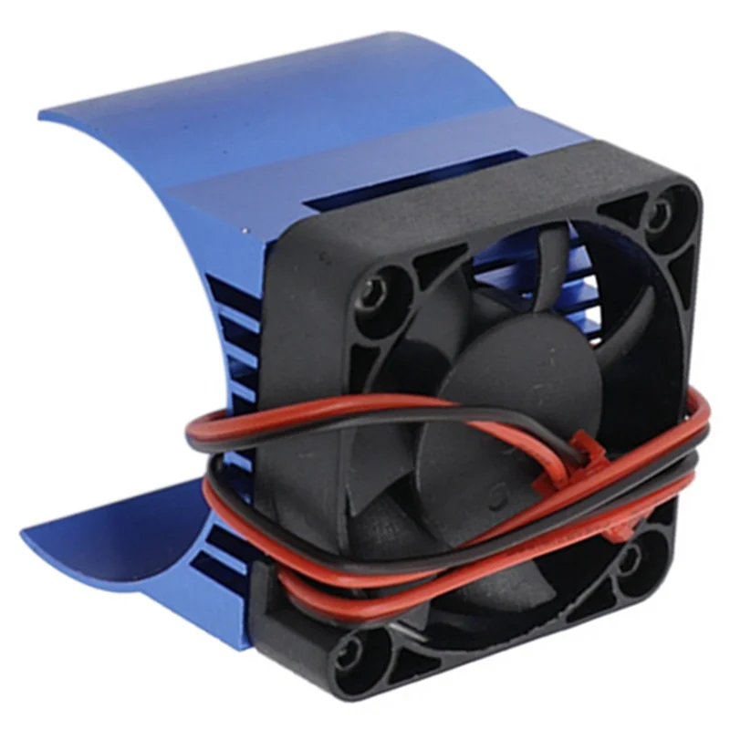 Dissipador de calor do ventilador de refrigeração do motor de 2 pces 42mm para traxxas 1/10 e-revo e-maxx summit arrma 1/8 kraton talion typhon rc carro, 2