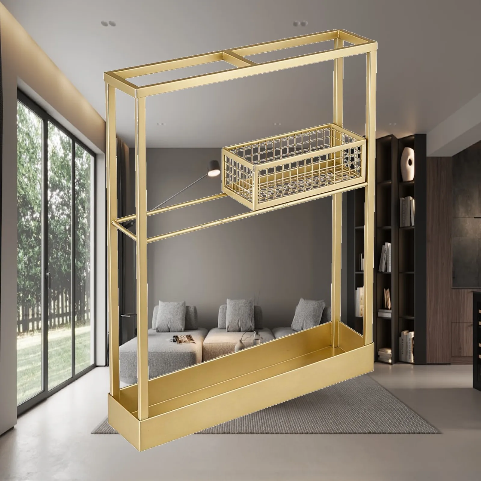 Badminton Racket Storage Rack Sturdy Iron Durable Organizer Stand for Stadium School Field Applications