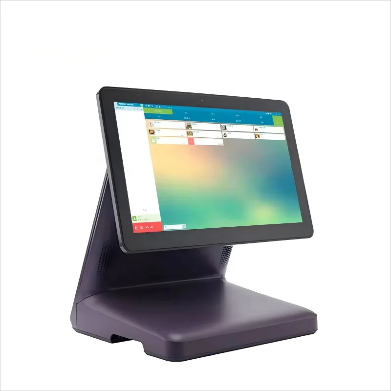 Máquina de sistema POS com tela sensível ao toque Full HD de 15,6 polegadas com suporte para Android e Win OS Equipamento financeiro de plástico com tela de 11,6" 2a