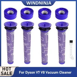 Hepa Filter Parts Compatible For Dyson V7 V8 Absolute Animal Cordless Vacuum Cleaner Post-Filters and Pre-Filters Replacement