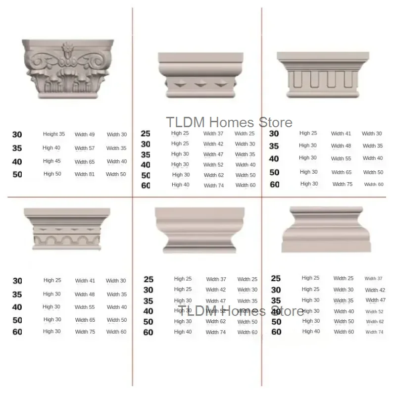 Roman Cement Plastic DIY Column Mold Household Garden Buildings for Cylindrical Square Closure European Balcony Decorative Molds