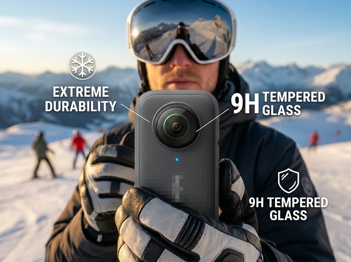 MORUS Ersatzlinse für Insta360 X3 Hochauflösendes Optisches Glas Action-Kamera-Zubehör – Detail 1