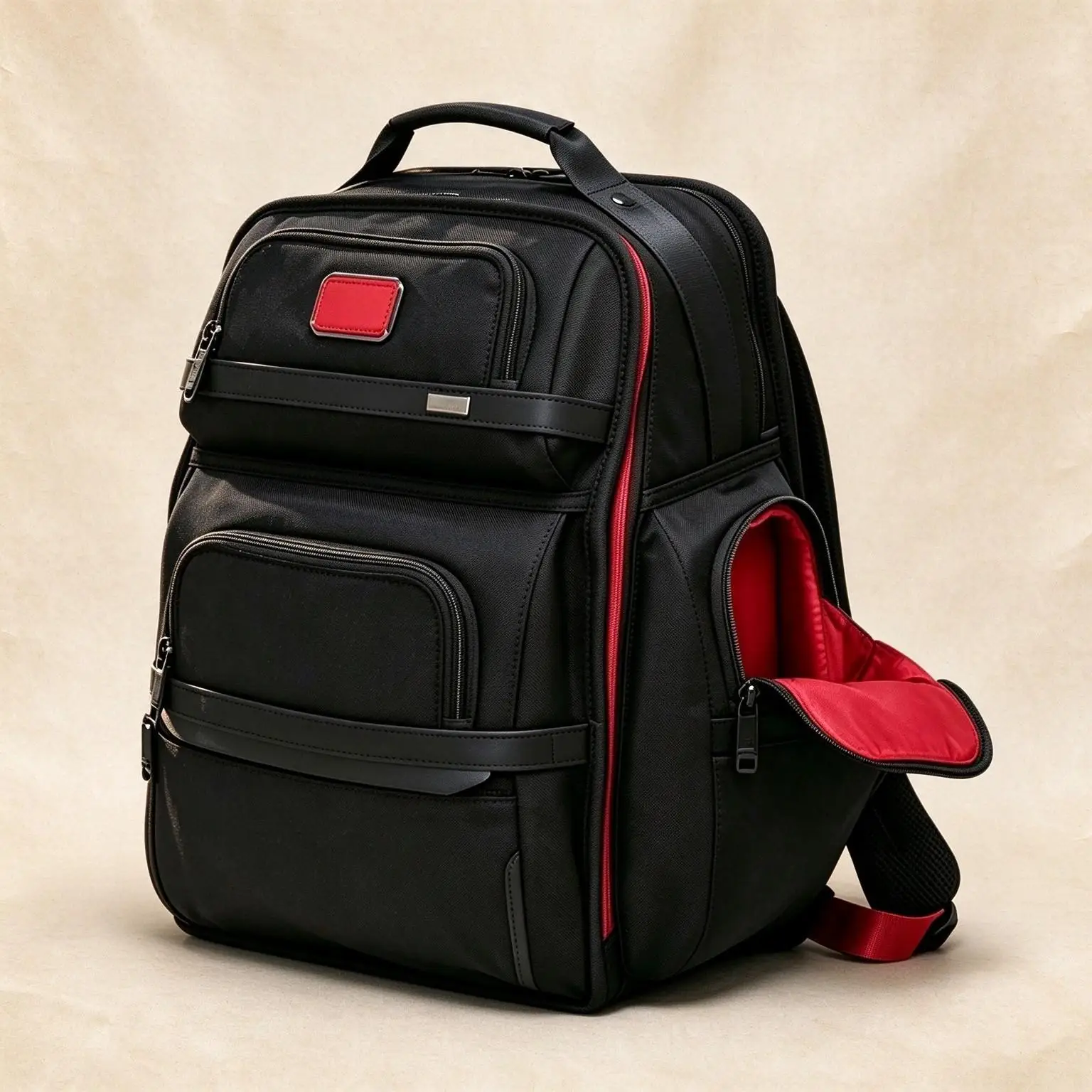 Large Capacity Business Casual Ballistic Nylon Rucksack, Trendy Multi-functional Backpack