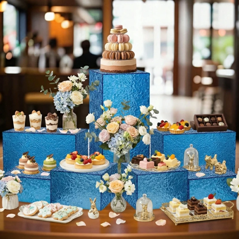 Luxury Dessert Display Stand Tea Break Dessert Table Display Acrylic Buffet Rack Cake Stand For Party Shop Opening Display