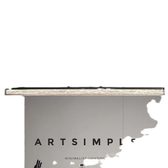 All-copper minimalist restaurant chandelier modern simple dining table bar light Italian high-end